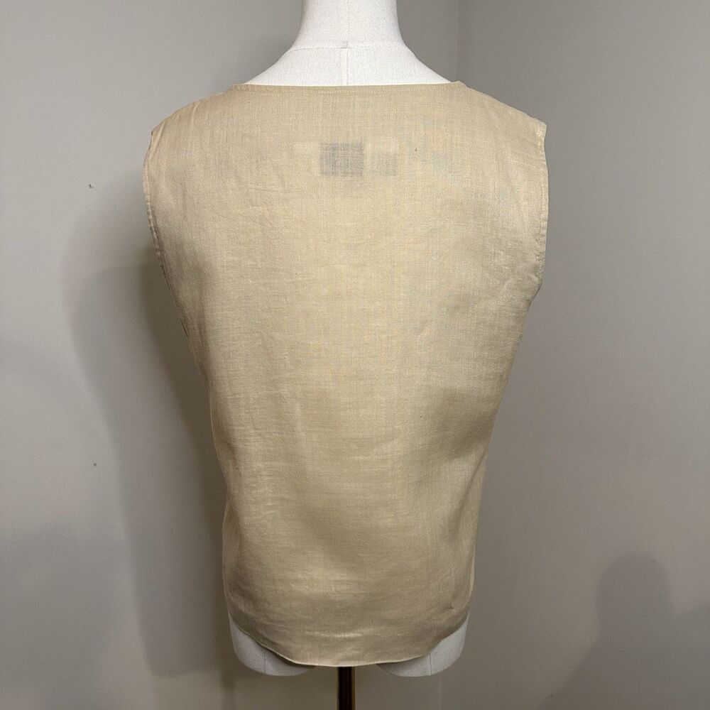 TOTO n KO for Bloomingdale’s Linen 2Pc Set Jacket & Top S/M Neutral Minimalist - Picture 11 of 16